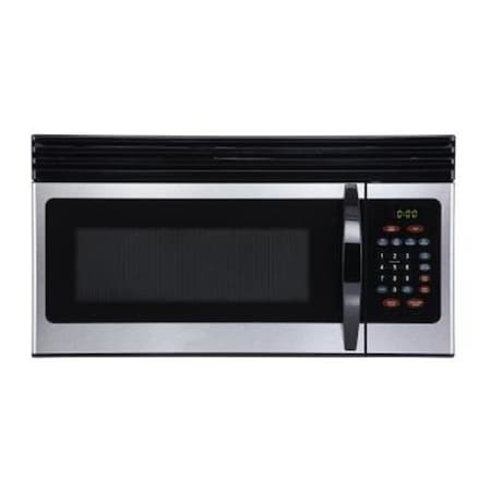 Black & Decker Black Plus Decker EM044KIN-P 1.6 Cu. ft. Over-the-Range Microwave Oven with Top Mount Air Recirculation Vent; Stainless Steel EM044KIN-P